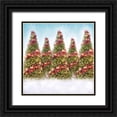 thumbnail image 1 of Meneely, Dan 12x12 Black Ornate Wood Framed with Double Matting Museum Art Print Titled - Oh Christmas Trees, 1 of 4
