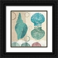 thumbnail image 1 of Meneely, Dan 12x12 Black Ornate Wood Framed with Double Matting Museum Art Print Titled - Shell Collage II, 1 of 4