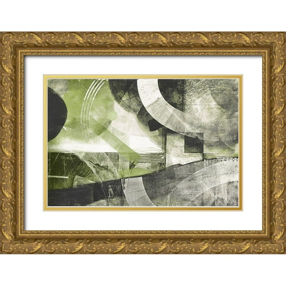 Meneely, Dan 14x11 Gold Ornate Wood Framed with Double Matting Museum Art Print Titled - Summer Greens II