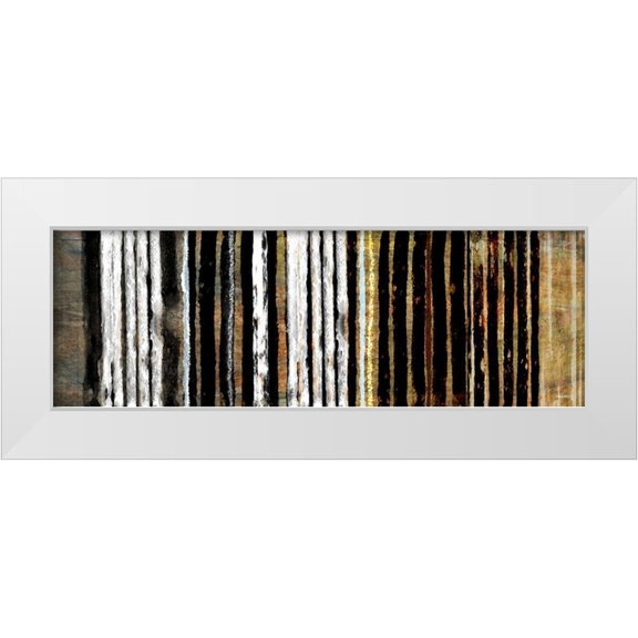 Meneely, Dan 14x7 White Modern Wood Framed Museum Art Print Titled - Vertical Horizon II