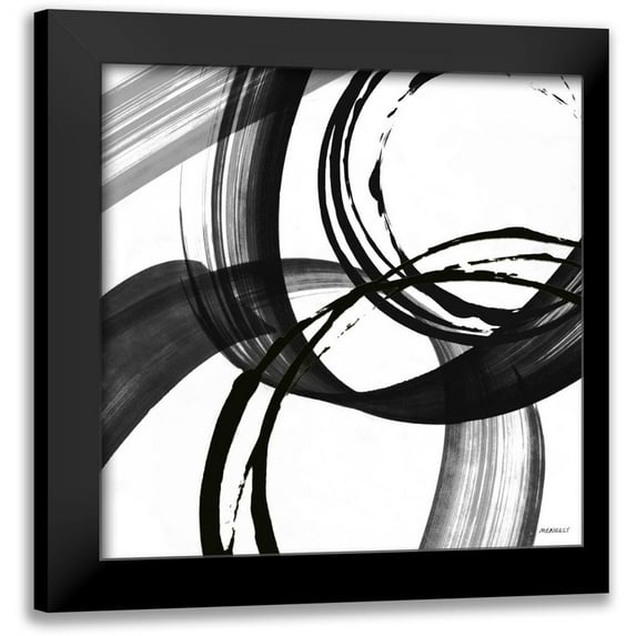 Meneely, Dan 15x15 Black Modern Framed Museum Art Print Titled - Black and White Pop II