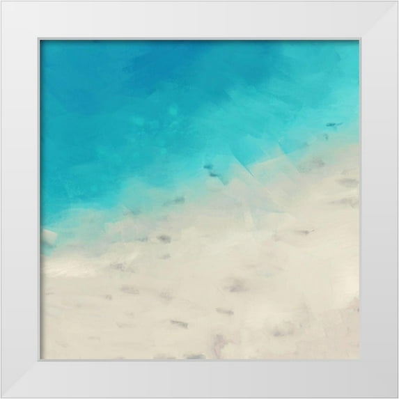 Meneely, Dan 15x15 White Modern Wood Framed Museum Art Print Titled - Ocean Blue Sea I
