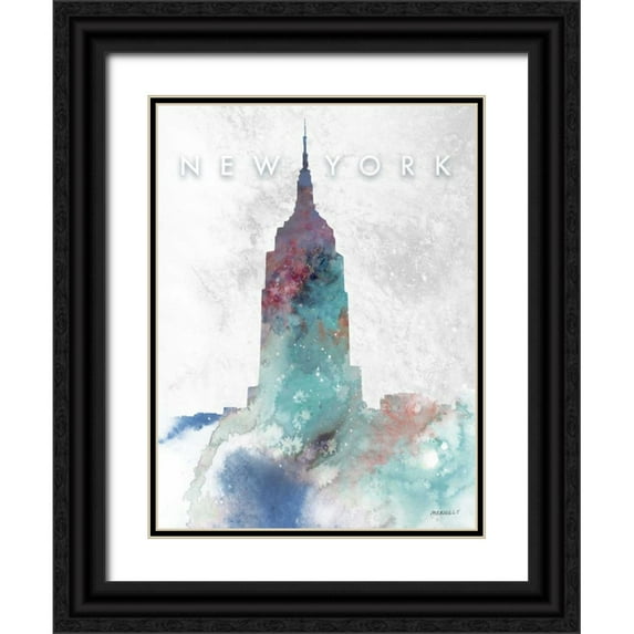 Meneely, Dan 15x18 Black Ornate Wood Framed with Double Matting Museum Art Print Titled - Empire