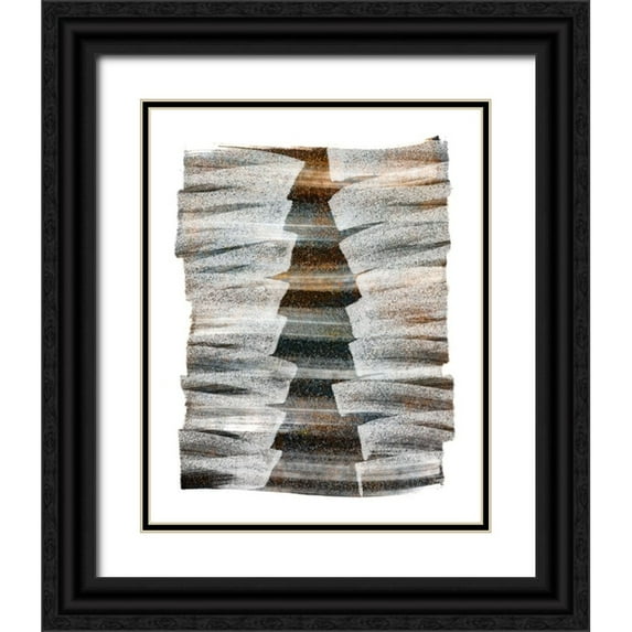 Meneely, Dan 15x18 Black Ornate Wood Framed with Double Matting Museum Art Print Titled - Narrow Stairs