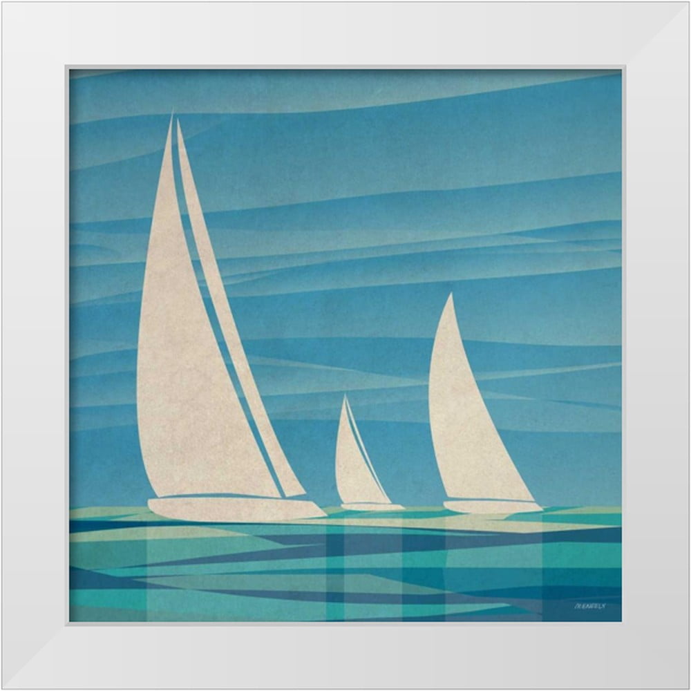 Water Journey I By Dan Meneely - Framed Print Wall Art - Blue