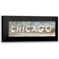 thumbnail image 1 of Meneely, Dan 24x11 Black Modern Framed Museum Art Print Titled - Windy Chicago I, 1 of 5