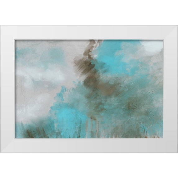 Meneely, Dan 24x17 White Modern Wood Framed Museum Art Print Titled - Garden Patina I