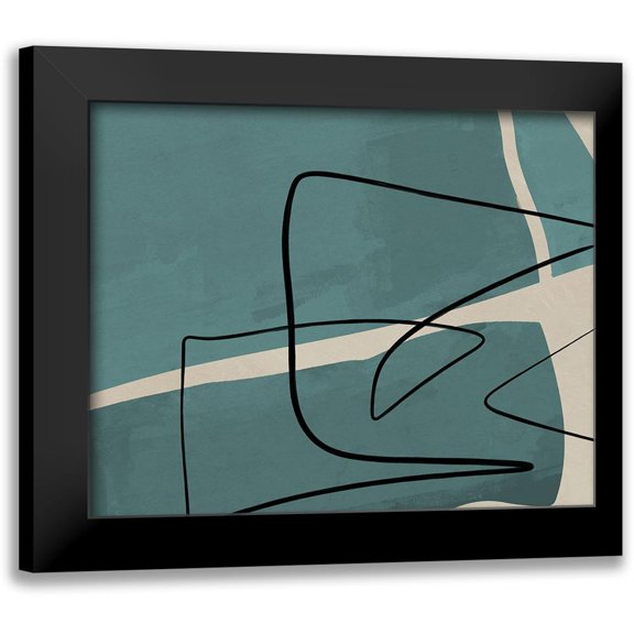 Meneely, Dan 24x20 Black Modern Framed Museum Art Print Titled - Different Strokes II