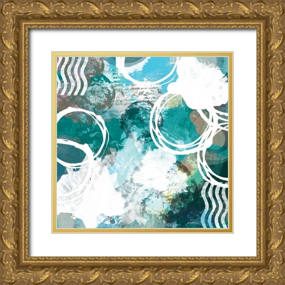Meneely, Dan 26x26 Gold Ornate Wood Framed with Double Matting Museum Art Print Titled - Color Script I