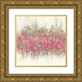 thumbnail image 1 of Meneely, Dan 26x26 Gold Ornate Wood Framed with Double Matting Museum Art Print Titled - Crossing Abstract II, 1 of 4