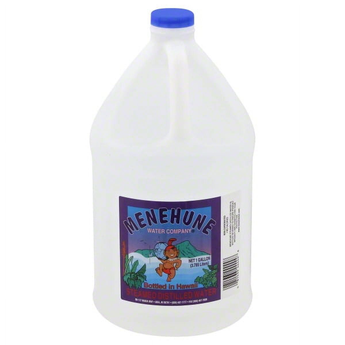 Menehune Steam Distilled Bottled Water, 1 Gallon Bottle