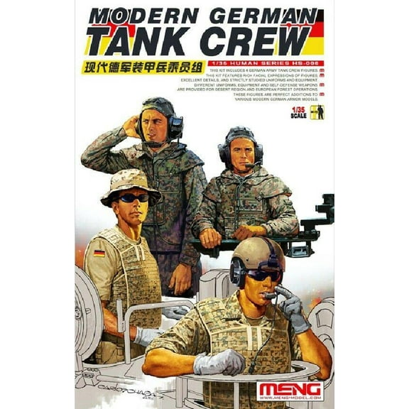 Meng 1/35 Model HS-006 scale Modern German Tank Crew figures WAR Figures