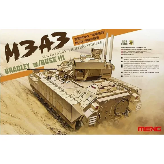 Meng 1/35 Model SS-006 U.S. M3A3 Bradley w/ Busk III Cavalry Fighting Vehicle