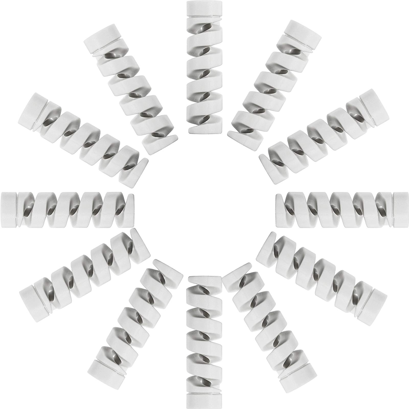 Meng 12 Pack Cable Protectors,Spiral Cable Saver Charging Cord ...
