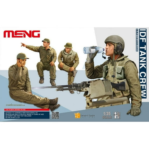 Meng Model 1/35 HS-002 IDF TANK CREW plastic model kit Assemble