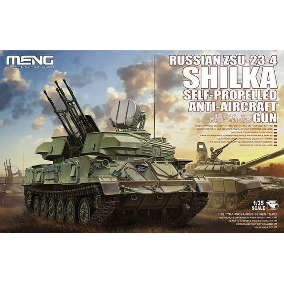 Meng Model 1/35 TS-023 ZSU-23-4 Shilka Self-Propelled Anti-A ircraft Gun