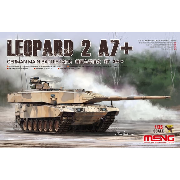 Meng TS-042 1/35 German Main Battle Tank Leopard 2 A7 Scale model kit