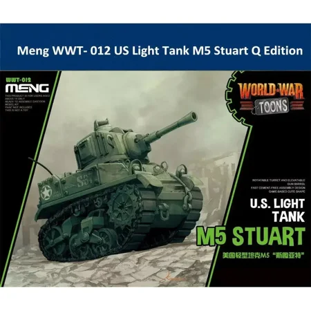 Meng WWT- 012 WWT U.S. Light Tank M5 Stuart Q Edition Plastic Assembly Model Kit