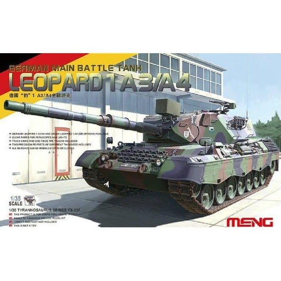 Meng model TS-007 1/35 German LEOPARD 1A3/A4 Tank plastic model kit1 order Model kit