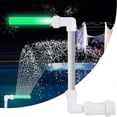 thumbnail image 2 of Pool Water Fountain With Green LED Light, Above Ground Pool Accessories, Waterfall Cooling Sprinkler, Outdoor Decor 2 of 10