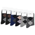 thumbnail image 1 of Mengpipi Men's Dress Socks 6 Pack Size 6-8 Crew, Gray, 1 of 5