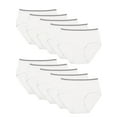 thumbnail image 1 of Mengpipi Women's Cotton Brief Underwear, 10-Pack (White, Size XXL), 1 of 4