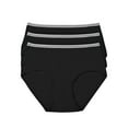 thumbnail image 1 of Mengpipi Women's Cotton Brief Underwear Black, 3-Pack, Size S-XXL, 1 of 4