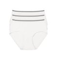 thumbnail image 1 of Mengpipi Women's Cotton Brief Underwear White, 3-Pack, Size S-XXL, 1 of 4