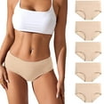 thumbnail image 1 of Mengpipi Women's Cotton Underwear Comfort Hipster Panties, 5 Pack, Sizes S to 2XL, 1 of 6