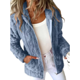 thumbnail image 1 of Mengpipi Women's Double-Sided Fleece Hooded Jacket Full Zip Up Coat S-2XL, 1 of 7