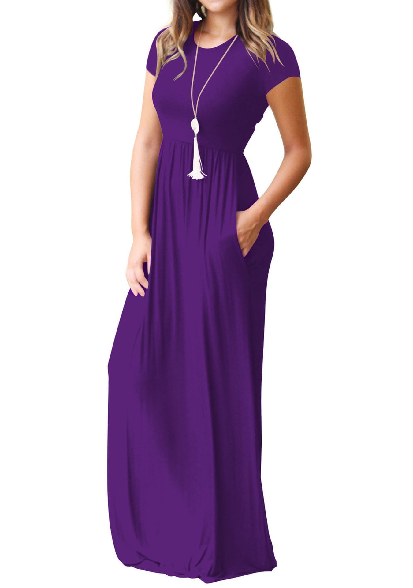 Leota Women's Maci Short Sleeve Jersey Dress Purple Size X-Small