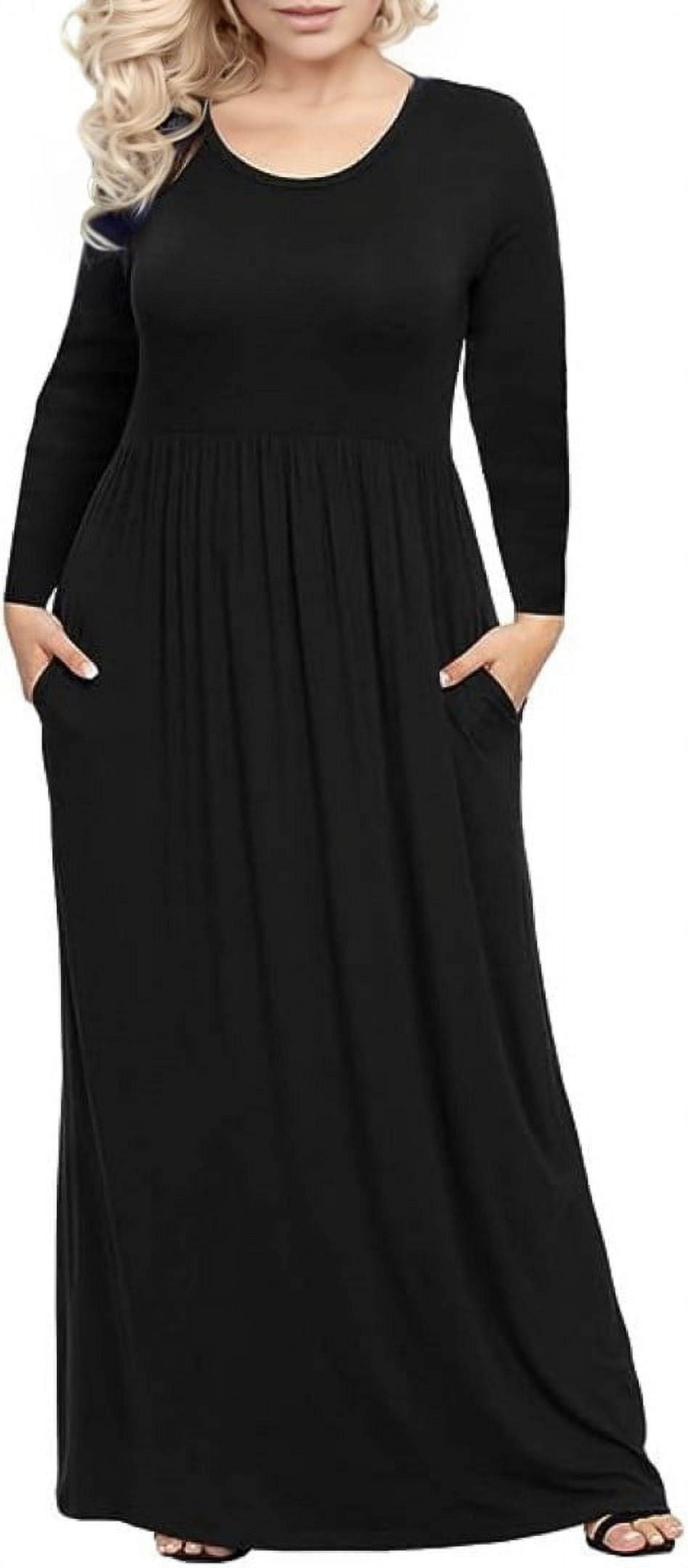 Long sleeve crewneck lace up solid maxi dress