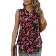thumbnail image 1 of Mengpipi Womens Casual Tank Top Sleeveless Summer Shirts V-Neck Comfy Blouse for Work S-XL, 1 of 5