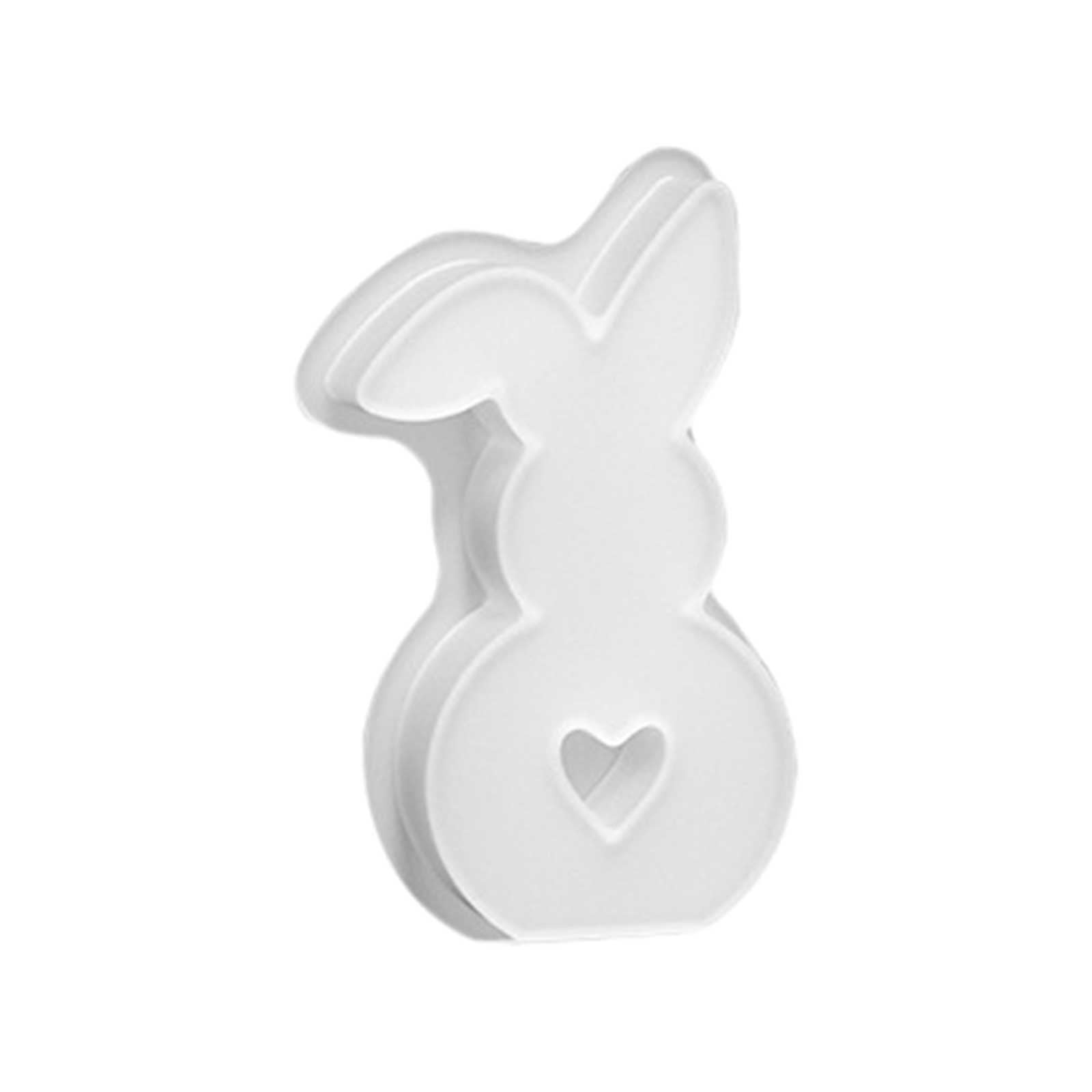 Mengzhiii 1PC Easter Rabbit Silicone Moulds Casting Moulds Rabbits