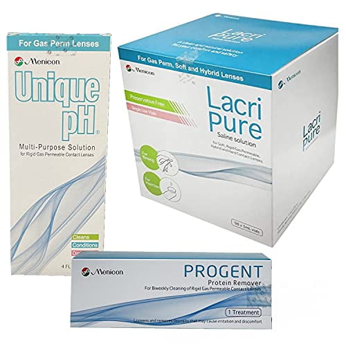 Menicon Progent Biweekly Contact Lens Cleaner, Unique pH Solution 4 Oz