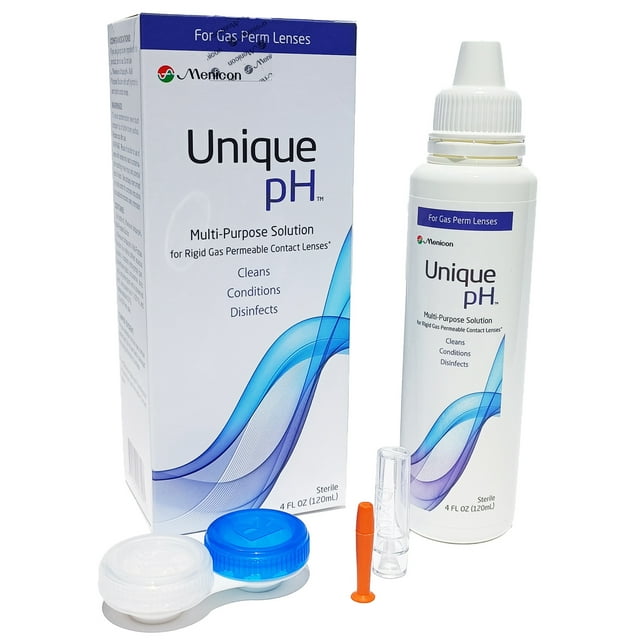 Menicon Unique Ph MultiPurpose Saline Solution 4 oz. and Lumivis Lens