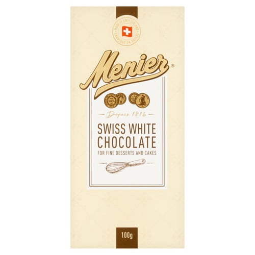 Menier White Chocolate 100g, British Import (Pack of 2)