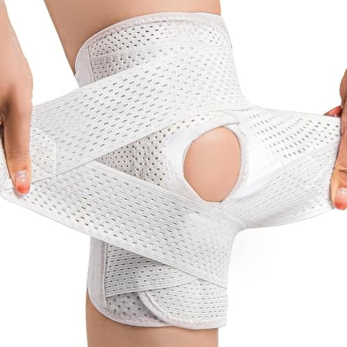 Meniscus Knee Brace with Side Stabilizers Breathable Compression Support for Daily Movement Comfort