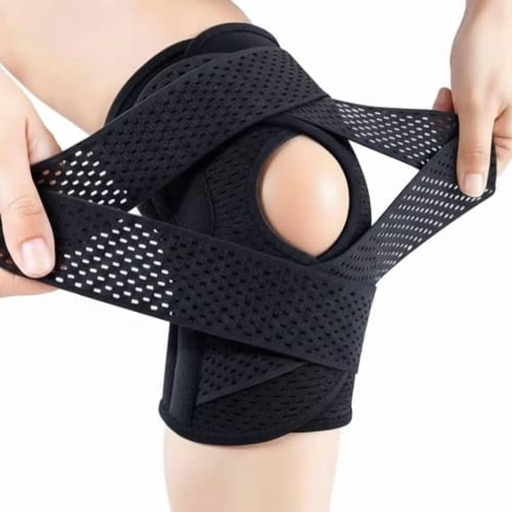Meniscus Knee Brace with Side Stabilizers Breathable Compression Support for Daily Movement Comfort
