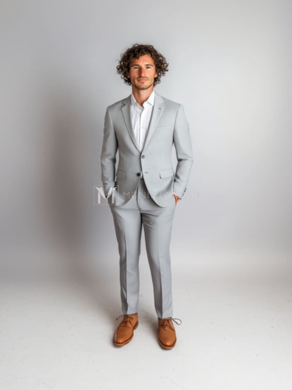 green emerald velvet dress Wangyue 3 Piece Mens Suits Slim Fit Double Breasted Suit Men Wedding Prom  Tuxedo Formal Business Suit Beige at Amazon Men's Clothing store main image 0