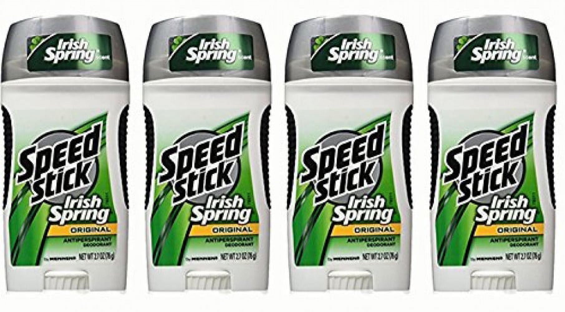 Mennen Speed Stick Deodorant Irish Spring Original, 2.7 Ounce (Pack of 4)