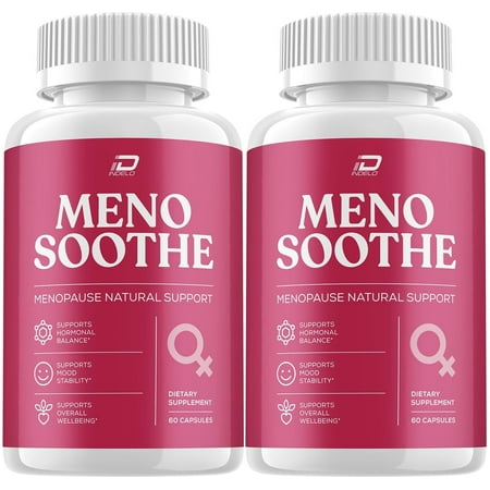 Meno Soothe Female Capsule - MenoSoothe Pills All Natural Menopause Support Pills for Hormonal Balance, 2 Pack, 120 Capsules