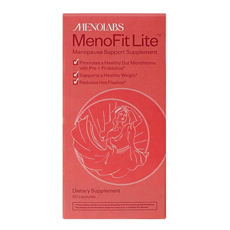 MenoLabs MenoFit Lite Menopause Treatment and Support Supplement for Menopause Relief and Weight Management, 60 Count