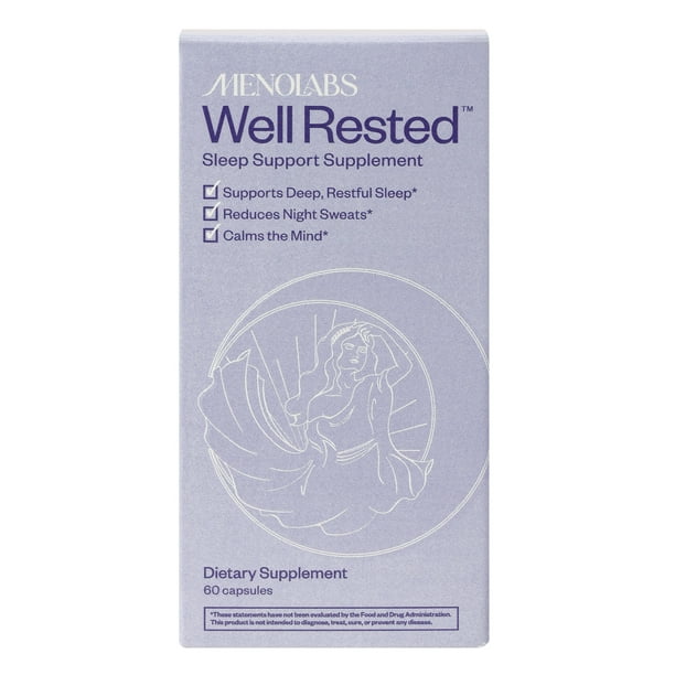 MenoLabs Well Rested Menopause Treatment and Support Supplement Sleep