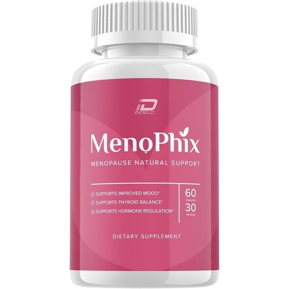 MenoPhix Menopause Natural Support Capsules - MenoPhix Supplement, MenoPhix Menopause, MenoPhix Supplements for Women Natural Support, MenoPhix Reviews 1 Pack - 60 Capsules