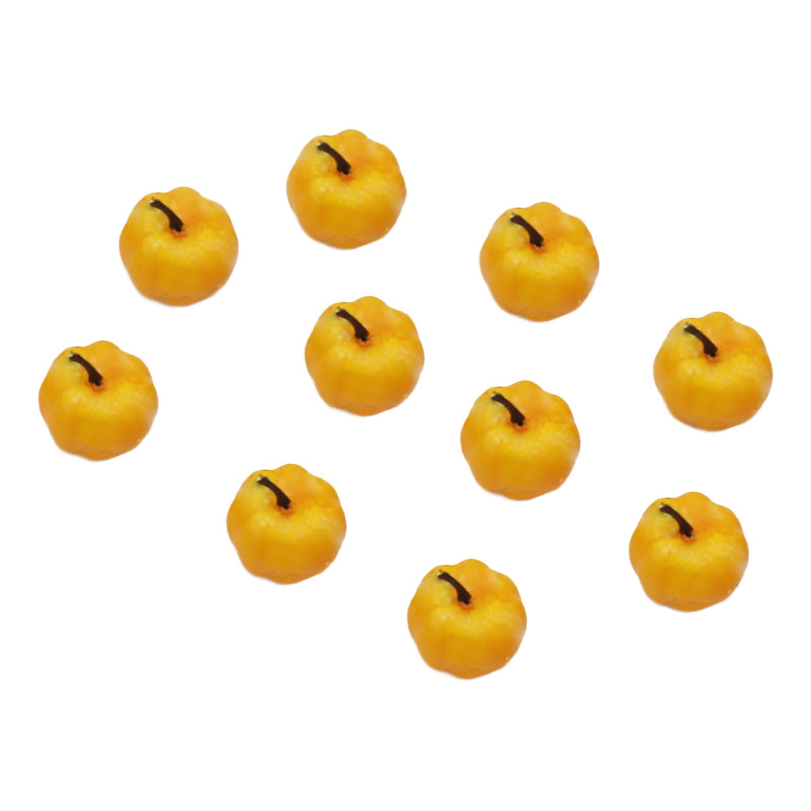 Menolana 10 Pieces Foam Pumpkins Fall Harvest Decorative Pumpkins Faux Pumpkins for Fireplace Farmhouse Home Decoration