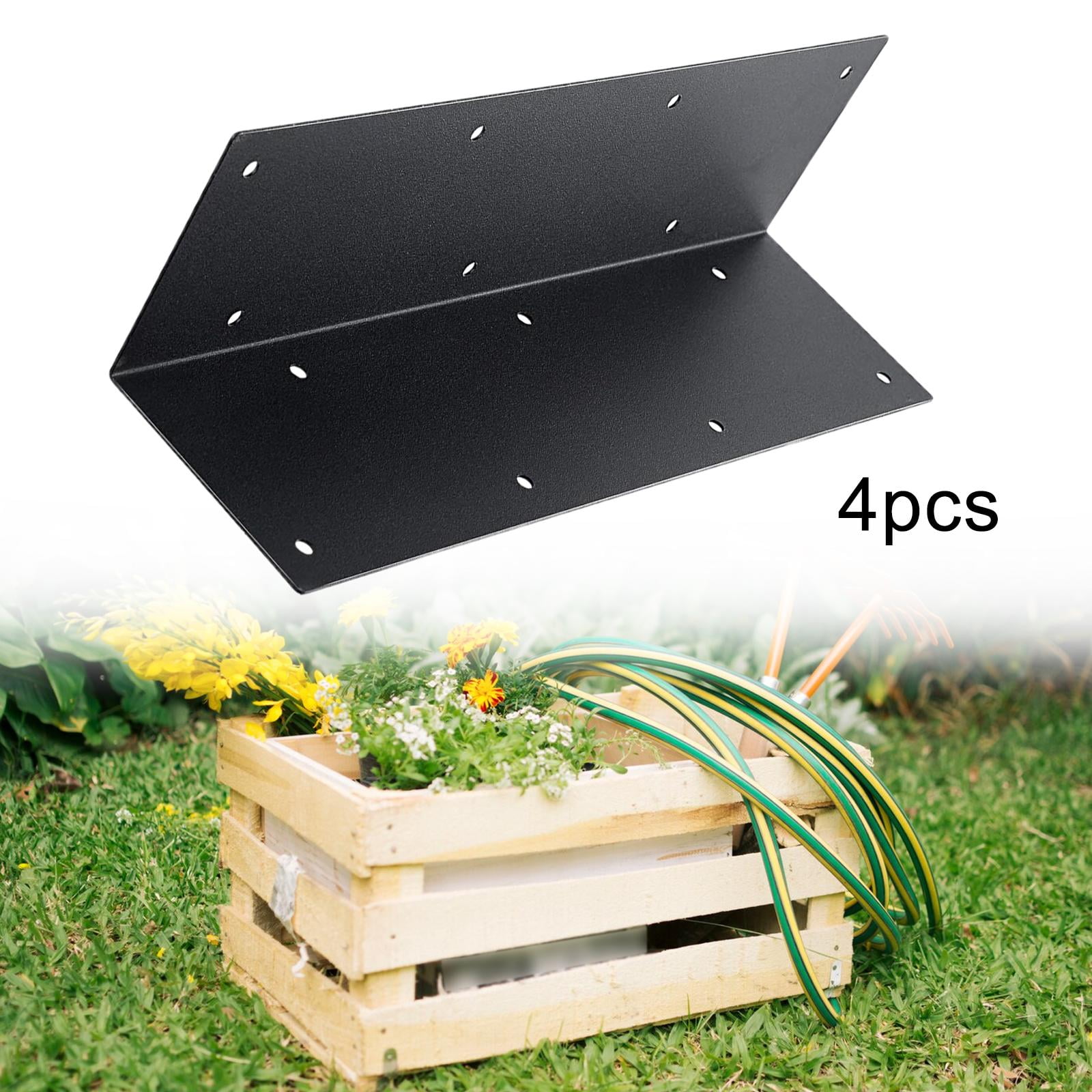 Menolana 4 Corner Brackets for Raised Garden Beds, 11" X 3" X 3", Easy
