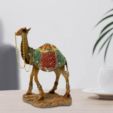 Menolana Camel Statue Animal Sculpture Art Crafts Tabletop Ornament Decorative Figurine for Table Centerpiece Desk Entrance Home Decor Right