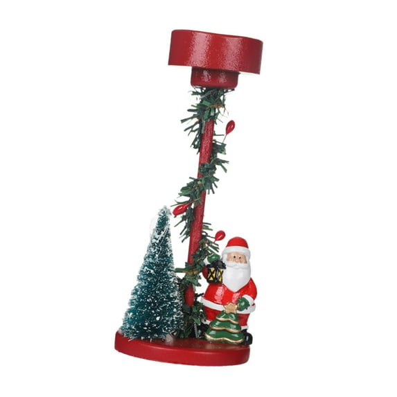 Menolana Christmas Candle Holder Candle Stand Ornament Party,Home Decor,Christmas Tealight Holder,Candleholder Centerpiece for Desktop Santa Claus