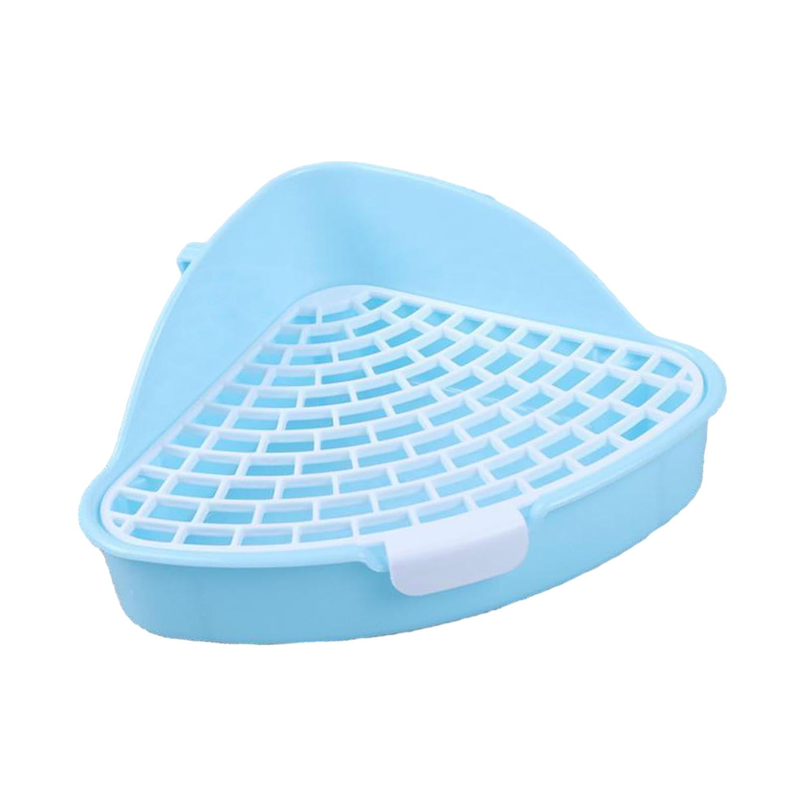 Menolana Corner Toilet Box, Potty, Rabbit Litter with Snap Closure, Small Animal Toilet, Corner